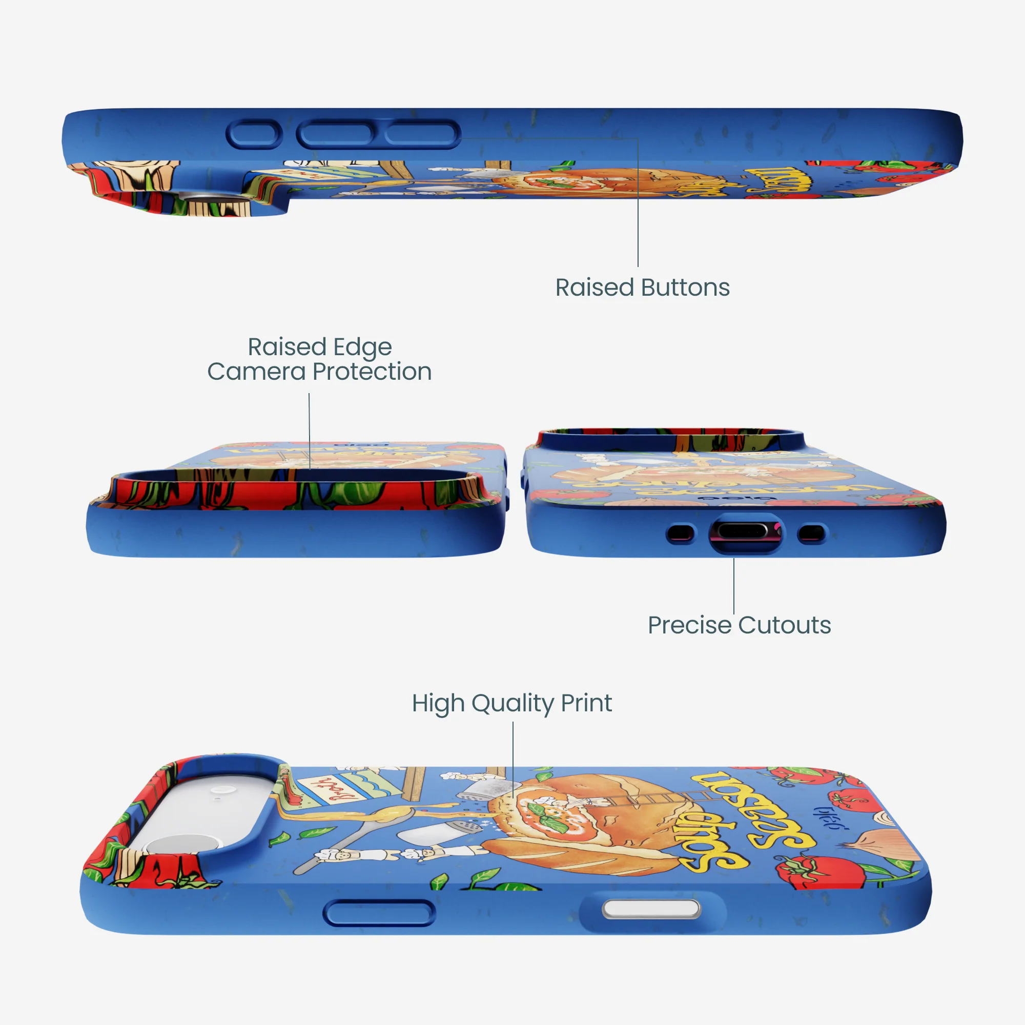 Electric Blue Soup Season iPhone Air Case - Image 3