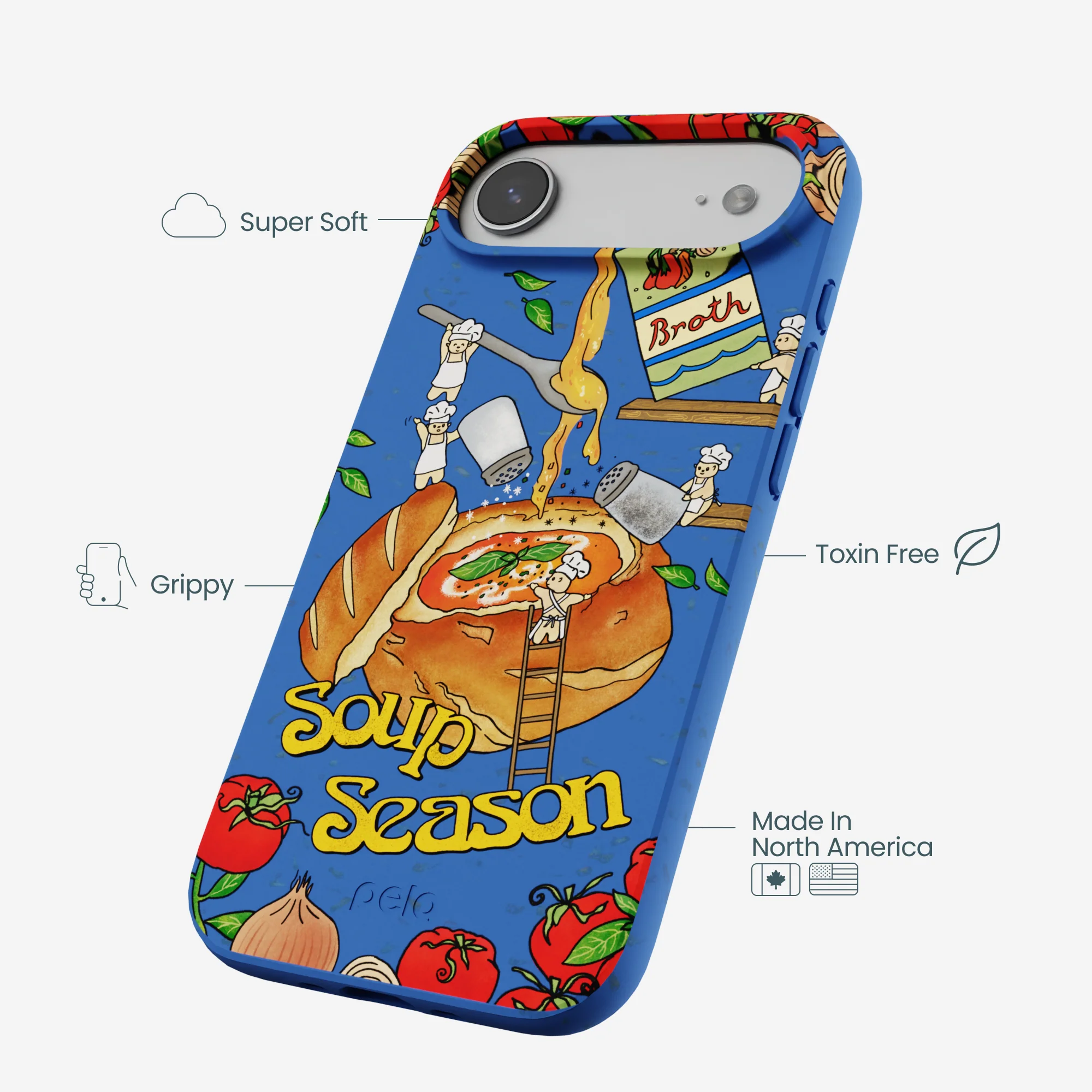 Electric Blue Soup Season iPhone Air Case - Image 4