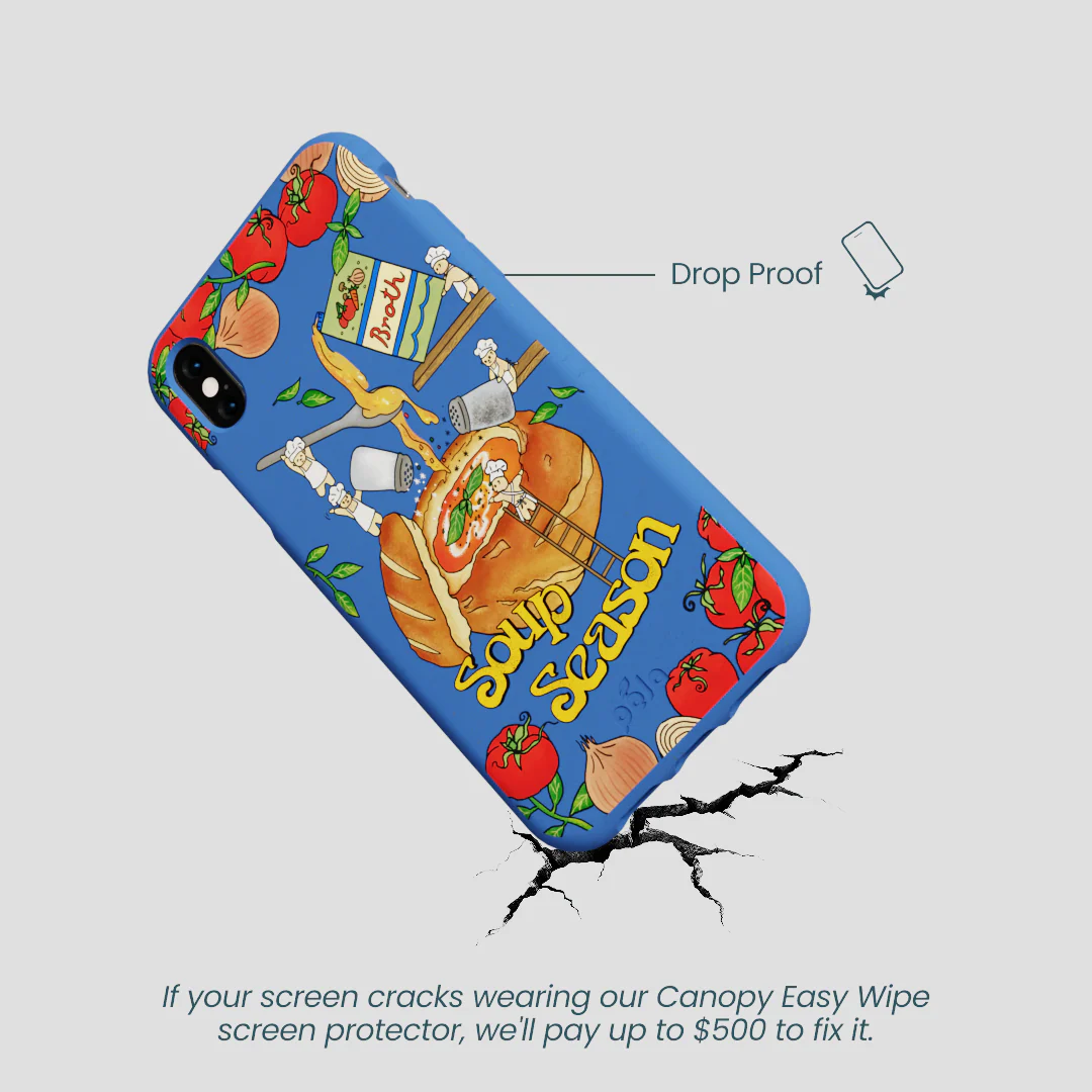 Electric Blue Soup Season iPhone XR Case - Image 5