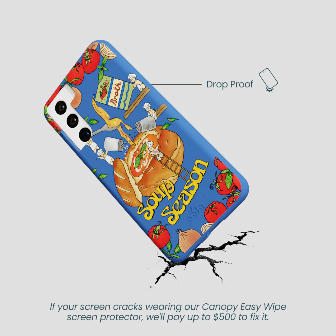 Electric Blue Soup Season Samsung Galaxy S21 Case - Image 5