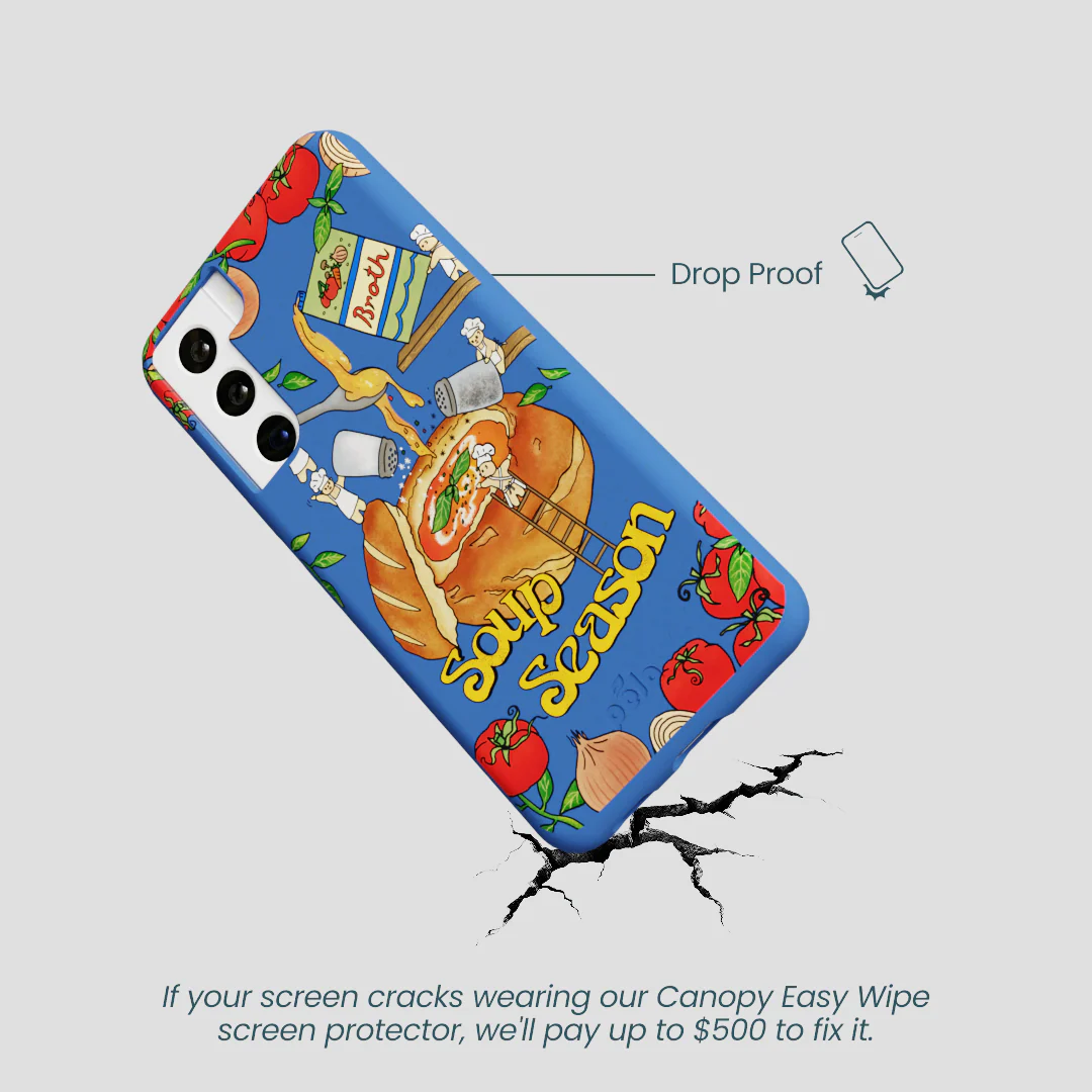 Electric Blue Soup Season Samsung Galaxy S22 Case - Image 5