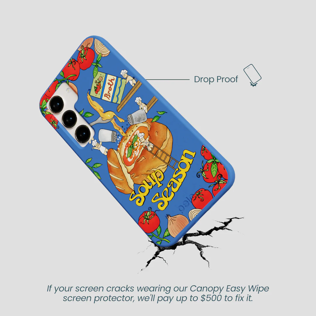 Electric Blue Soup Season Samsung Galaxy S23 Case - Image 5