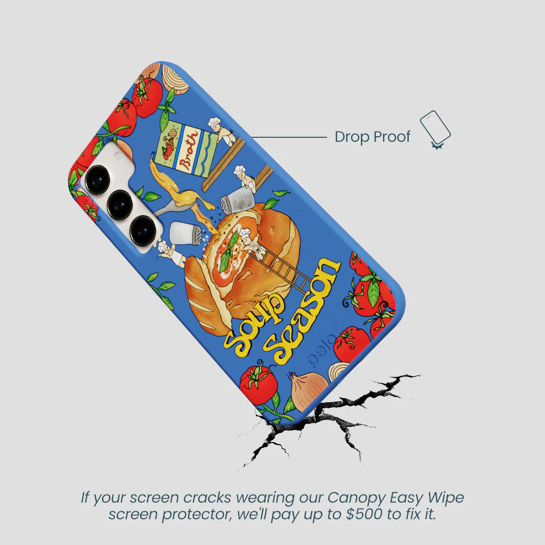 Electric Blue Soup Season Samsung Galaxy S24 Case - Image 5