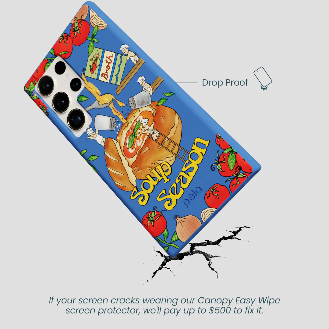 Electric Blue Soup Season Samsung Galaxy S24 Ultra Case - Image 5