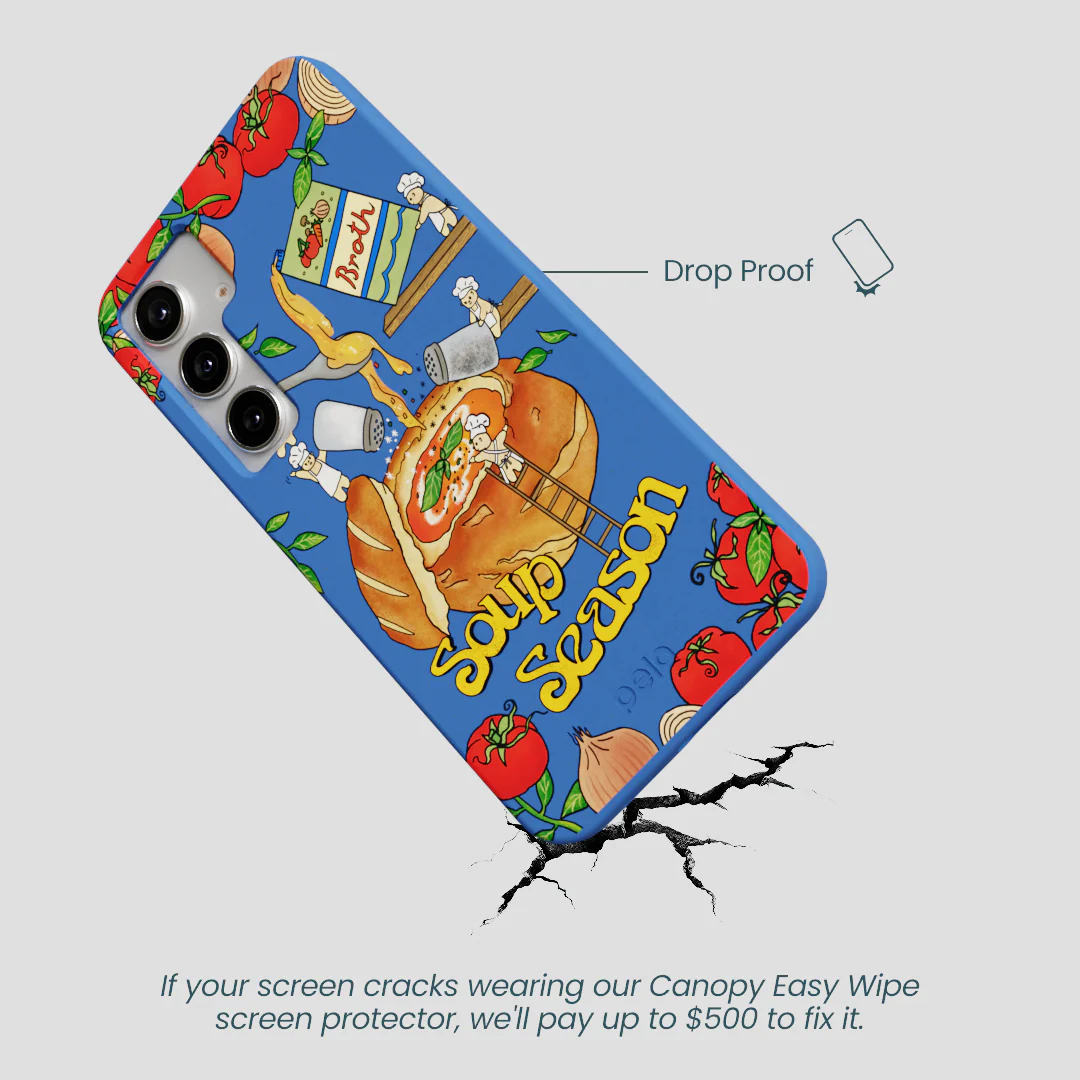 Electric Blue Soup Season Samsung Galaxy S25+(Plus) Case - Image 5
