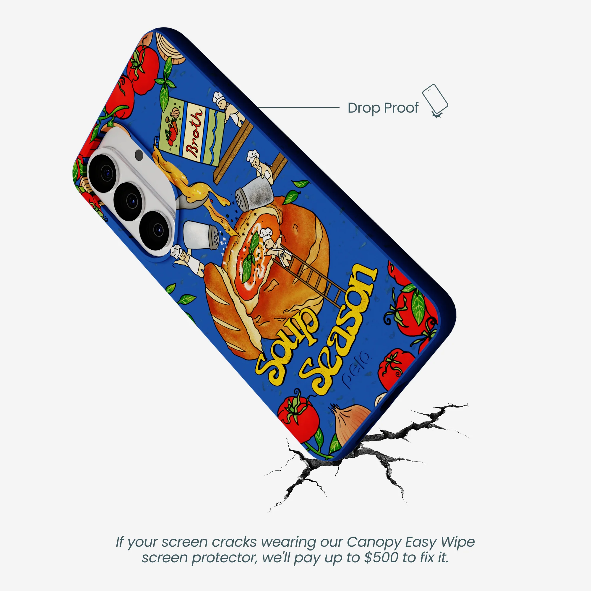 Electric Blue Soup Season Samsung Galaxy S26 Case - Image 5