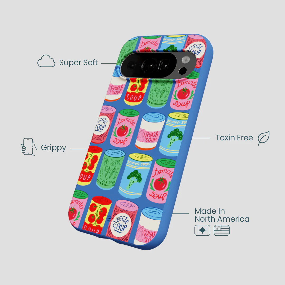Electric Blue Soup Stories Google Pixel 10/10 Pro Case - Image 4