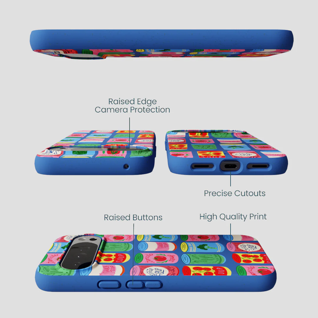 Electric Blue Soup Stories Google Pixel 10 Pro XL Case - Image 3