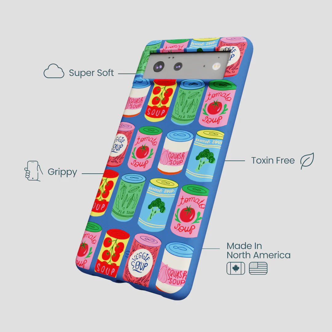 Electric Blue Soup Stories Google Pixel 6 Case - Image 4