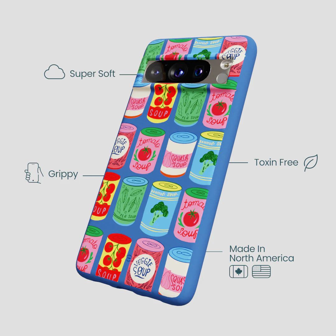 Electric Blue Soup Stories Google Pixel 8 Pro Case - Image 4