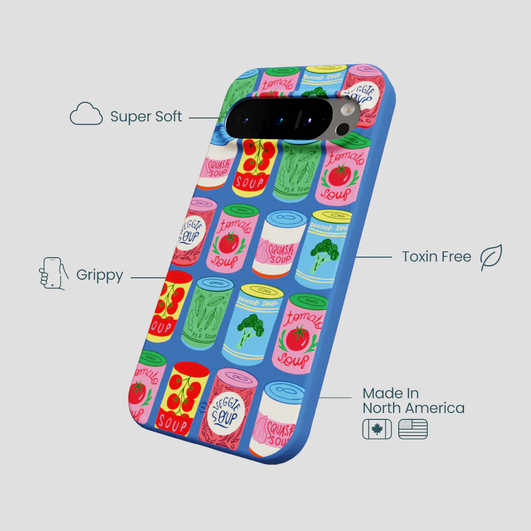 Electric Blue Soup Stories Google Pixel 9/9 Pro Case - Image 4