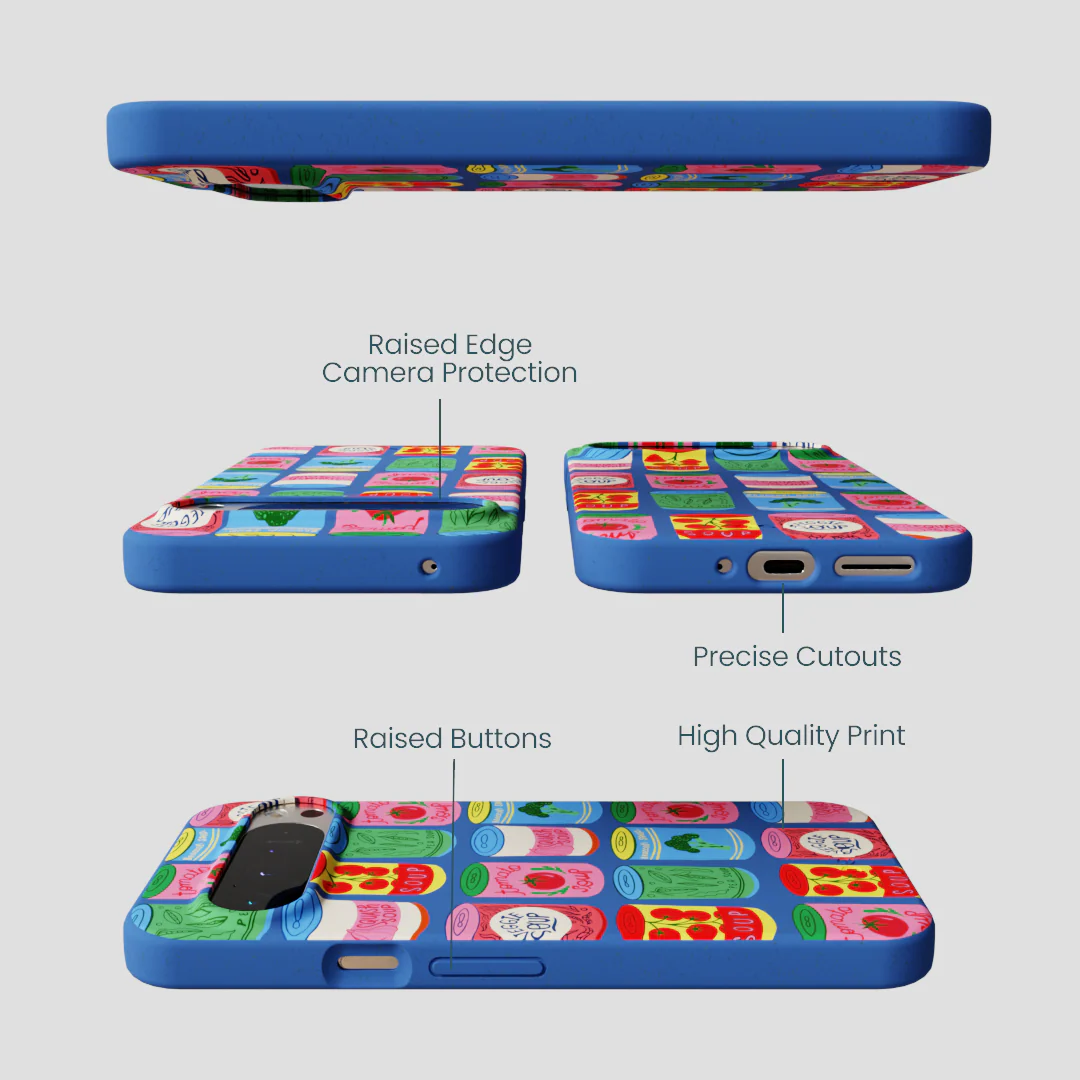 Electric Blue Soup Stories Google Pixel 9 Pro XL Case - Image 3