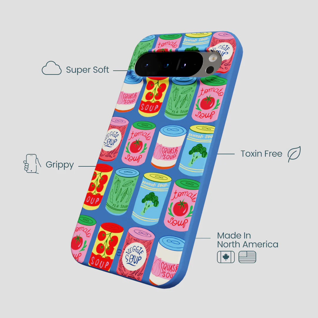 Electric Blue Soup Stories Google Pixel 9 Pro XL Case - Image 4