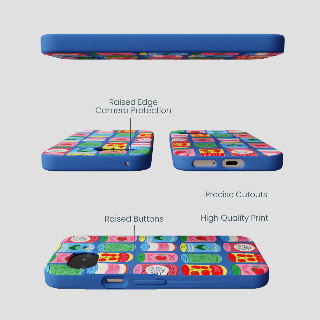 Electric Blue Soup Stories Google Pixel 9a Case - Image 3