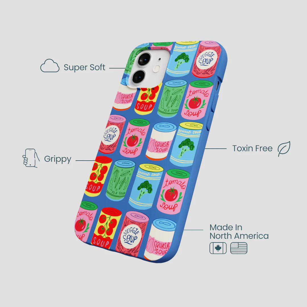 Electric Blue Soup Stories iPhone 12/ iPhone 12 Pro Case - Image 4