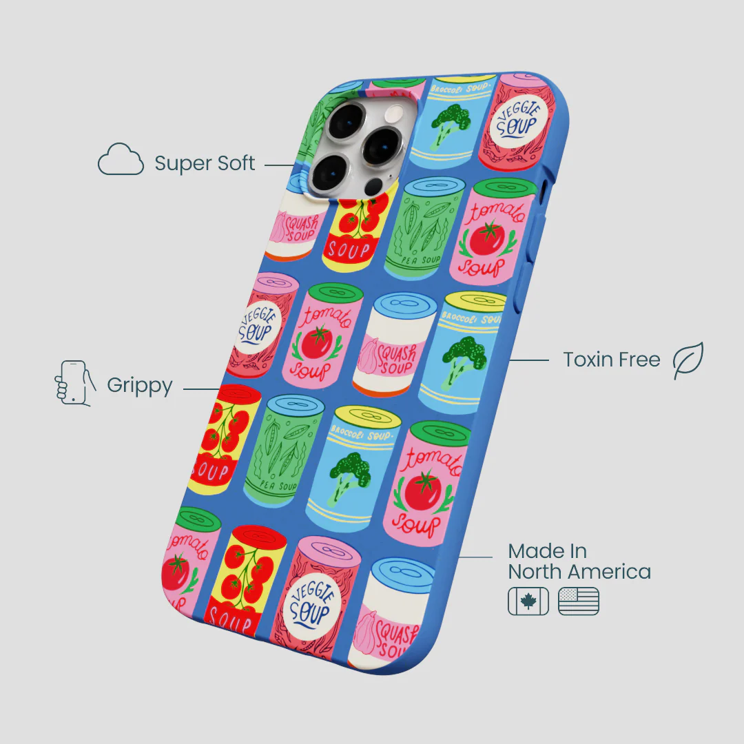 Electric Blue Soup Stories iPhone 12 Pro Max Case - Image 4