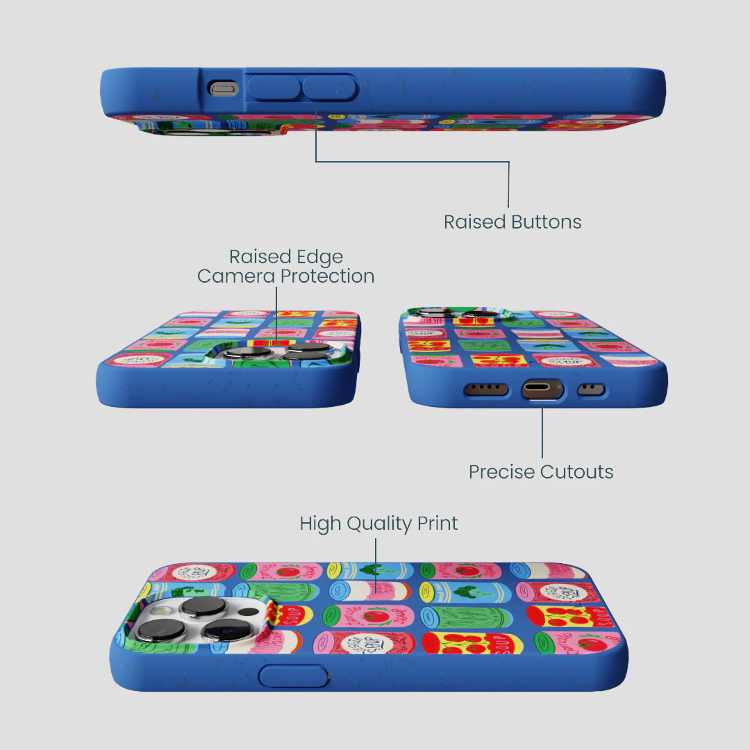 Electric Blue Soup Stories iPhone 13 Pro Case - Image 3