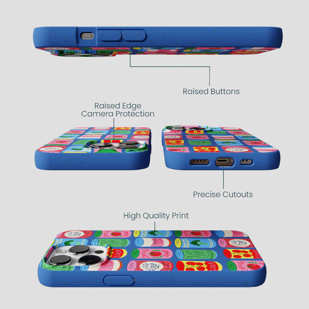 Electric Blue Soup Stories iPhone 13 Pro Max Case - Image 3