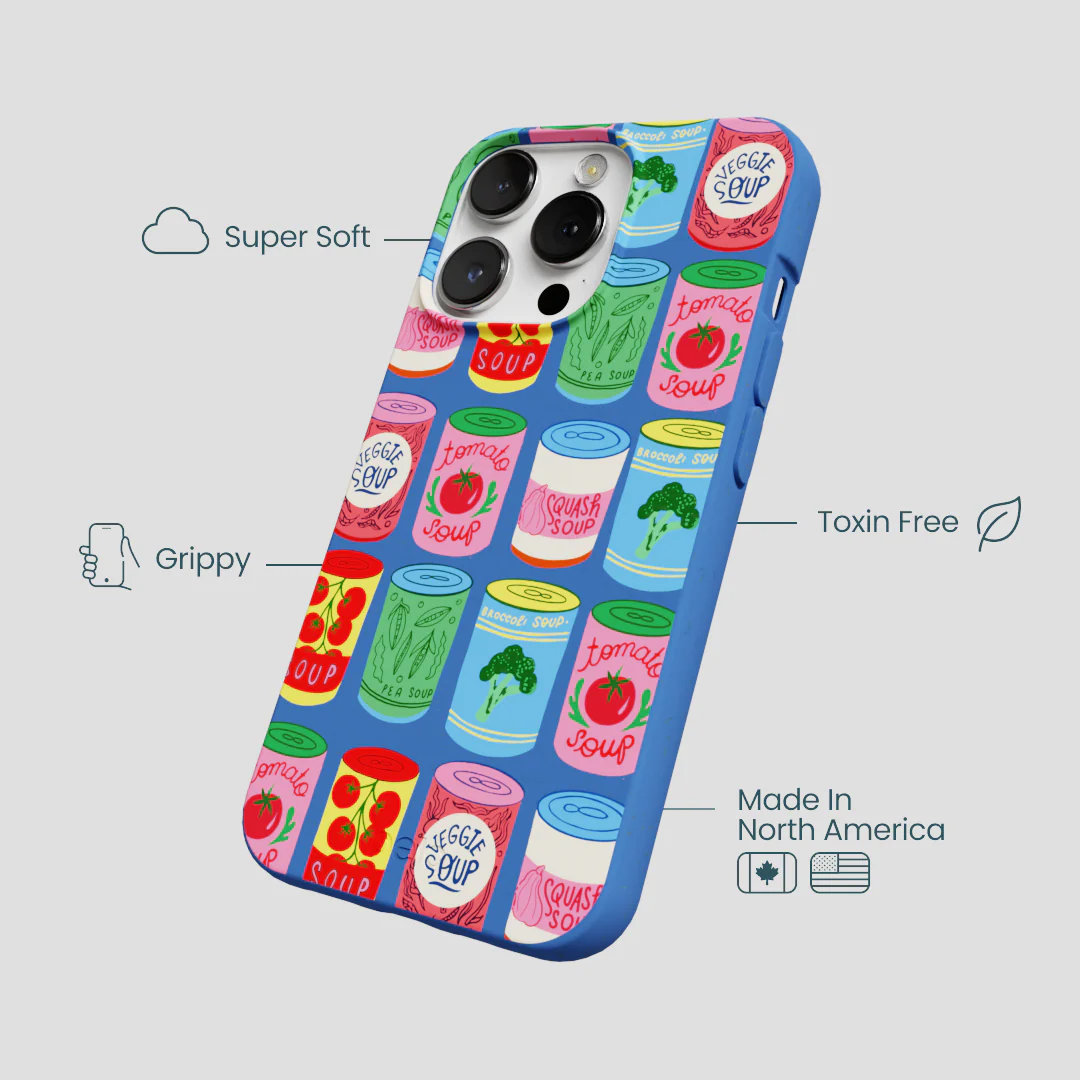 Electric Blue Soup Stories iPhone 13 Pro Max Case - Image 4