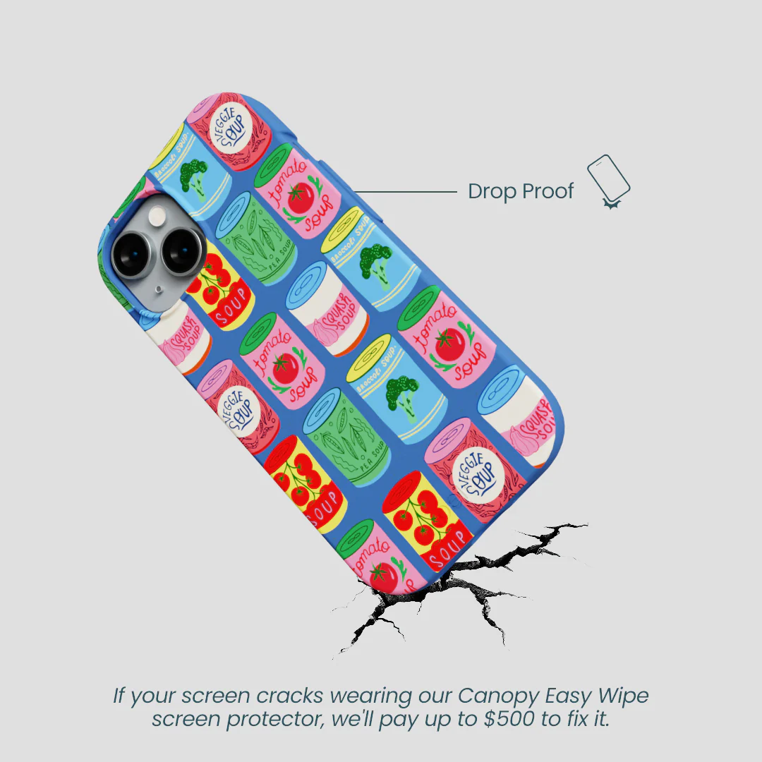Electric Blue Soup Stories iPhone 14 Case - Image 5