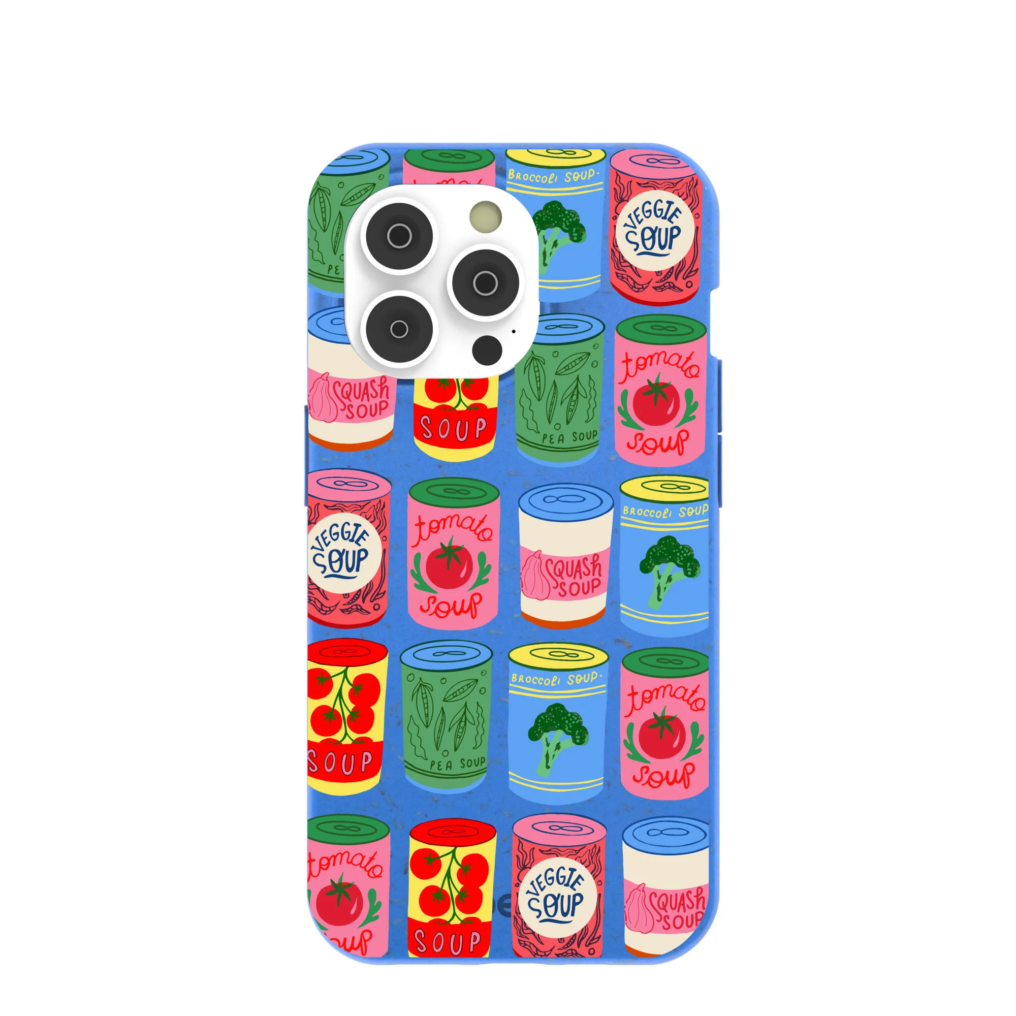Electric Blue Soup Stories iPhone 14 Pro Case