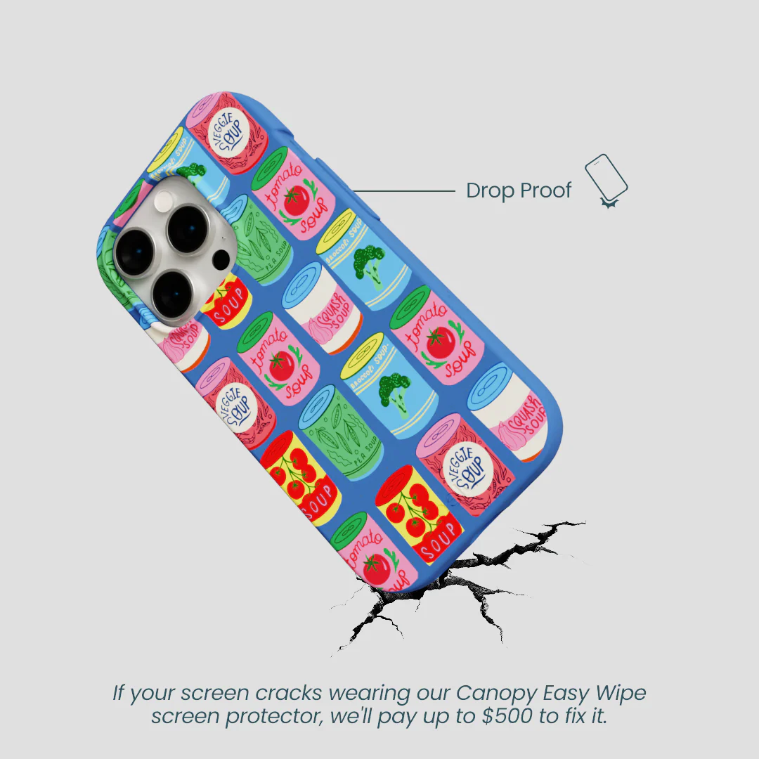 Electric Blue Soup Stories iPhone 14 Pro Case - Image 5