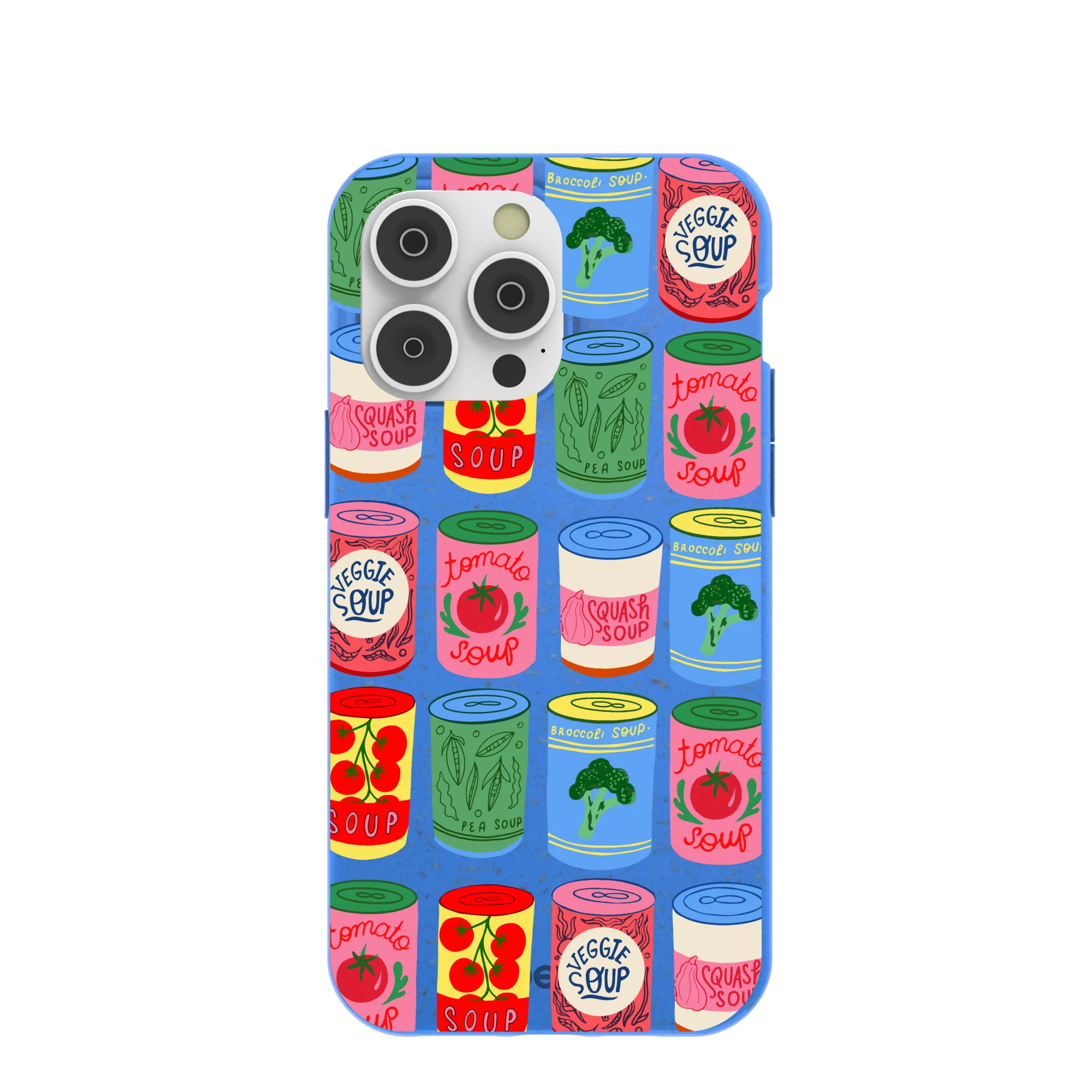 Electric Blue Soup Stories iPhone 14 Pro Max Case