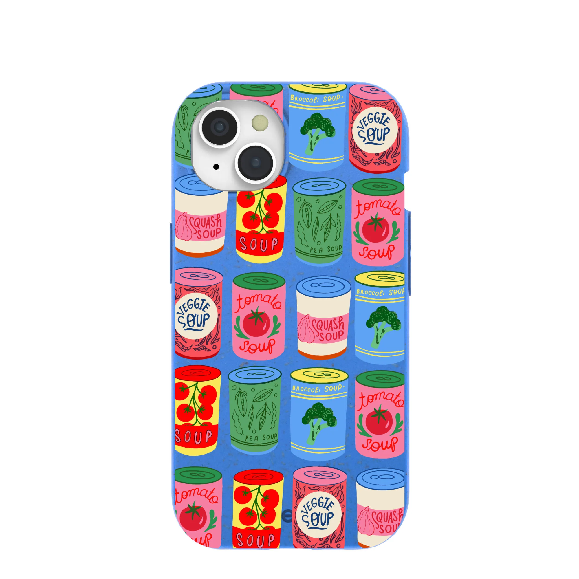 Electric Blue Soup Stories iPhone 15 Case