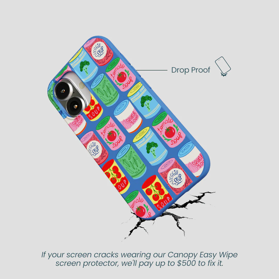 Electric Blue Soup Stories iPhone 16 Case - Image 5