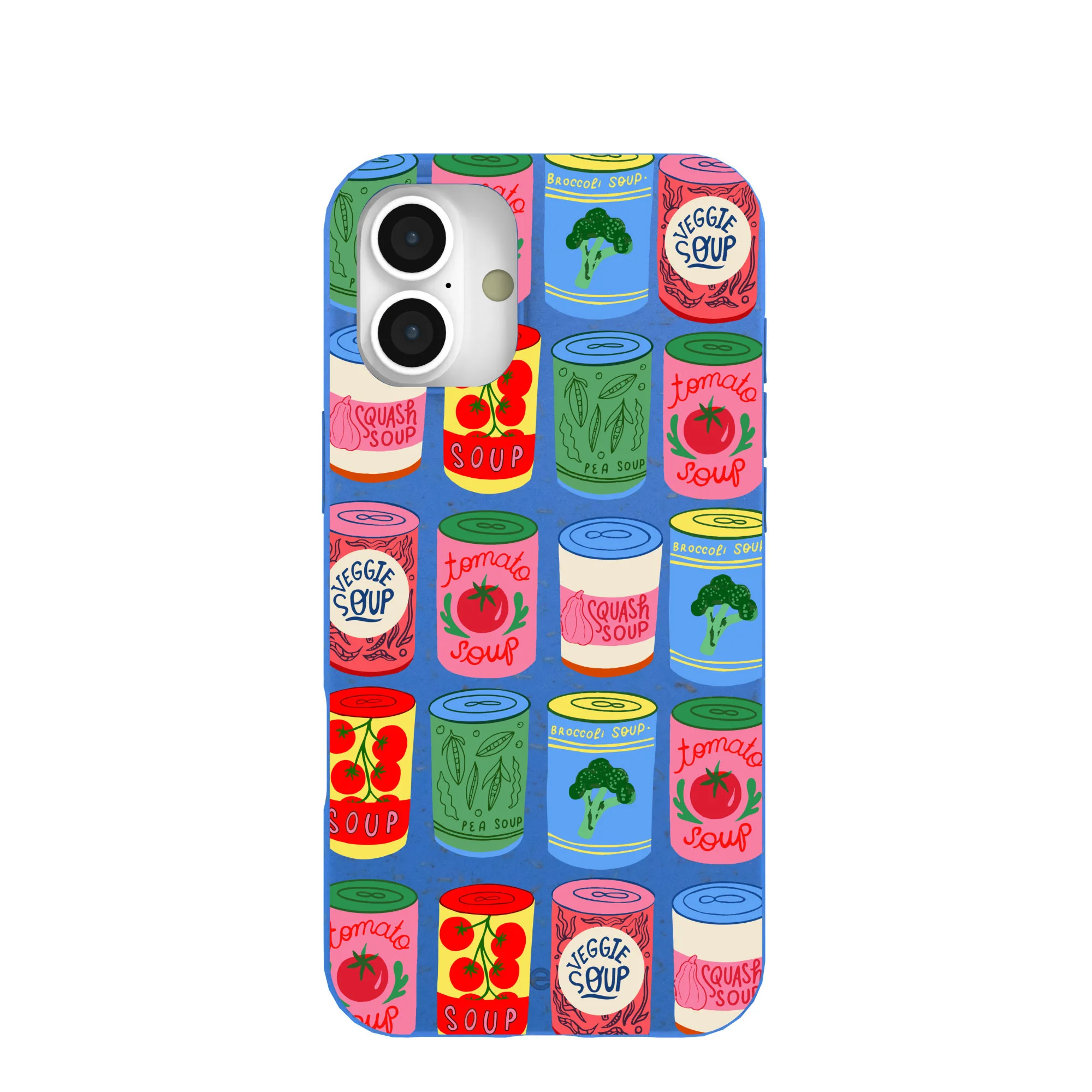 Electric Blue Soup Stories iPhone 16 Plus Case