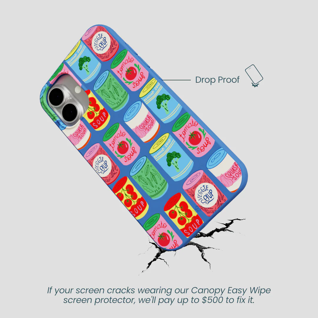 Electric Blue Soup Stories iPhone 16 Plus Case - Image 5