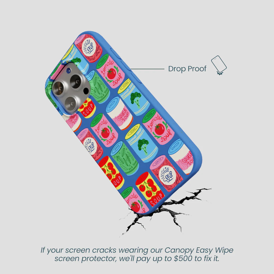 Electric Blue Soup Stories iPhone 16 Pro Case - Image 5