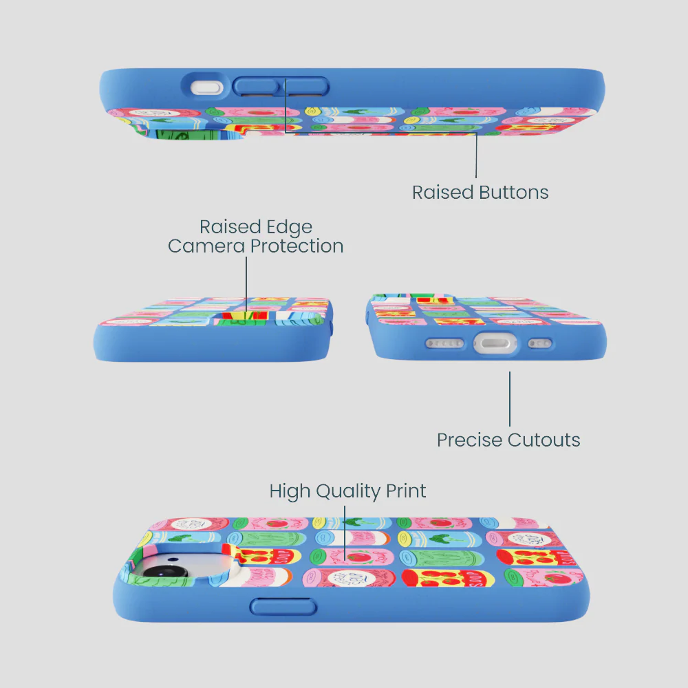 Electric Blue Soup Stories iPhone 16e/17e Case - Image 3