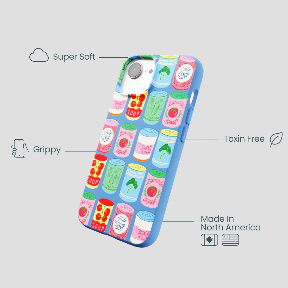Electric Blue Soup Stories iPhone 16e/17e Case - Image 4
