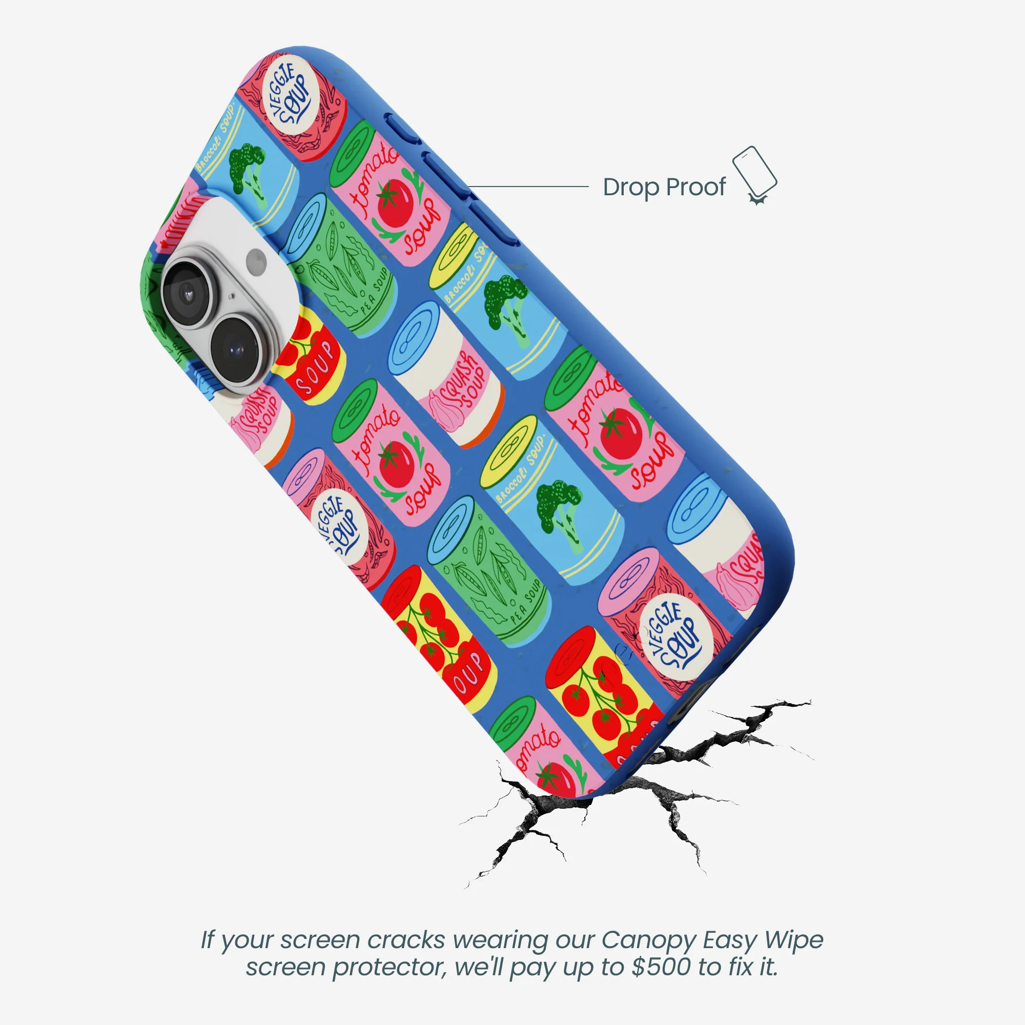 Electric Blue Soup Stories iPhone 17 Case - Image 5