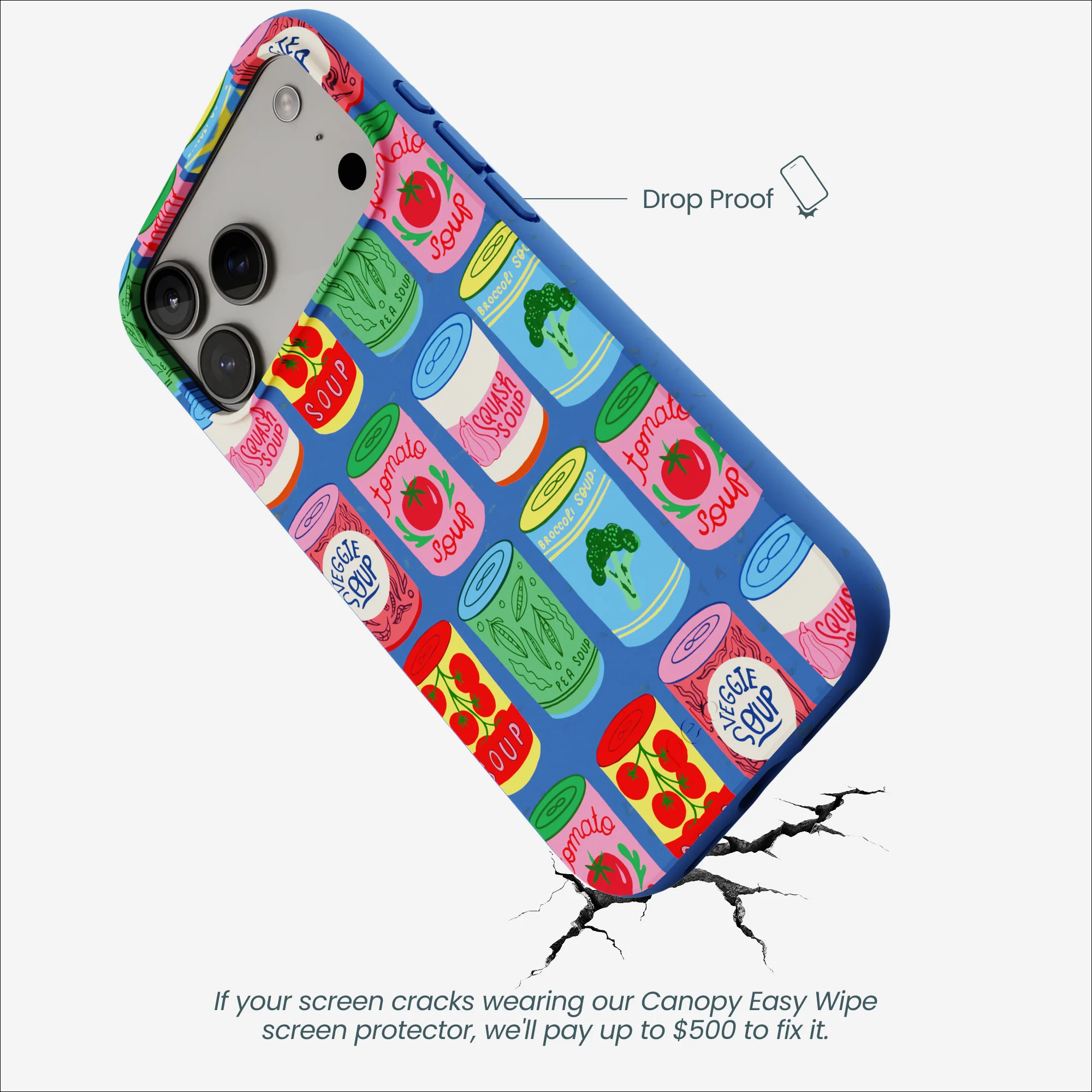 Electric Blue Soup Stories iPhone 17 Pro Max Case - Image 5