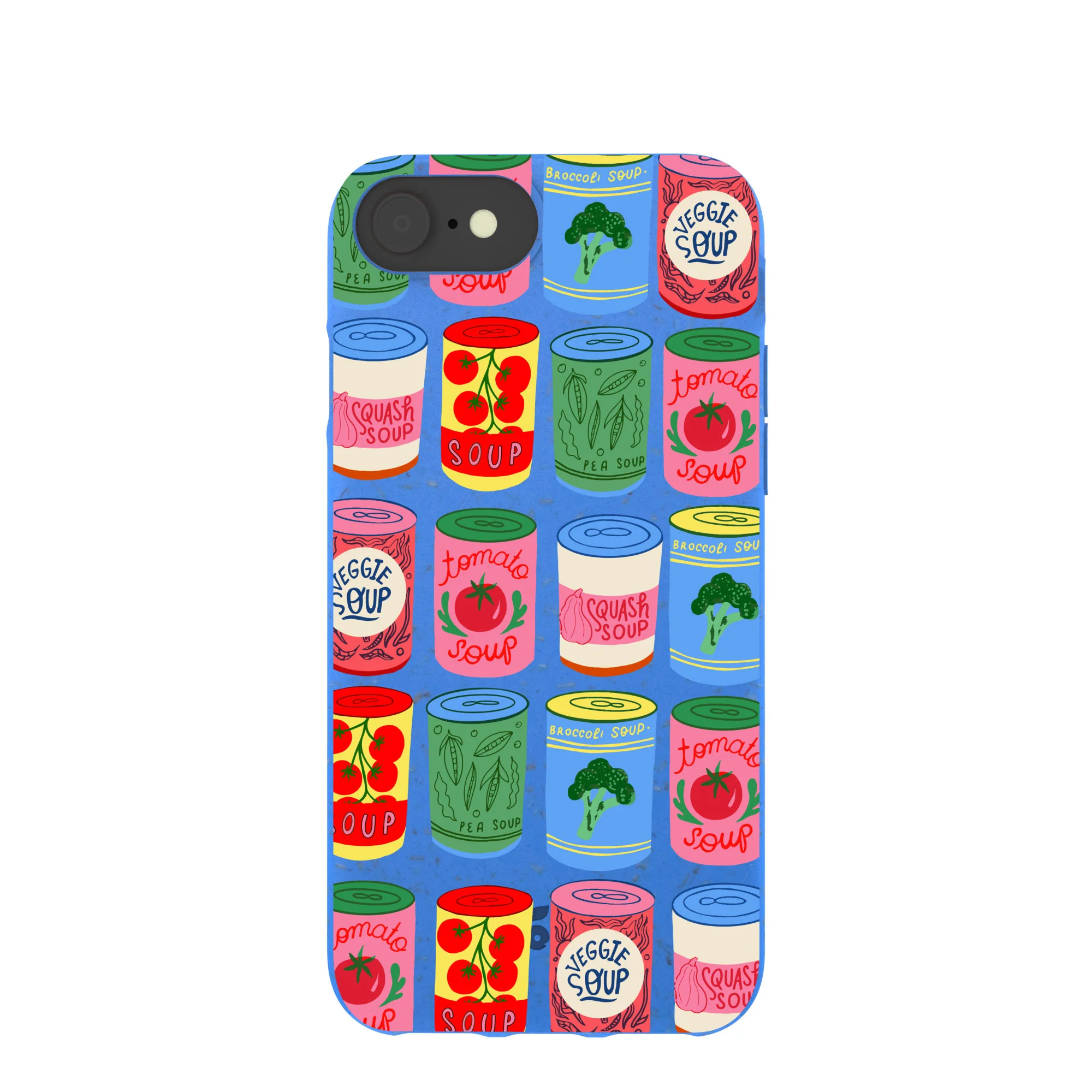 Electric Blue Soup Stories iPhone 6/6s/7/8/SE Case