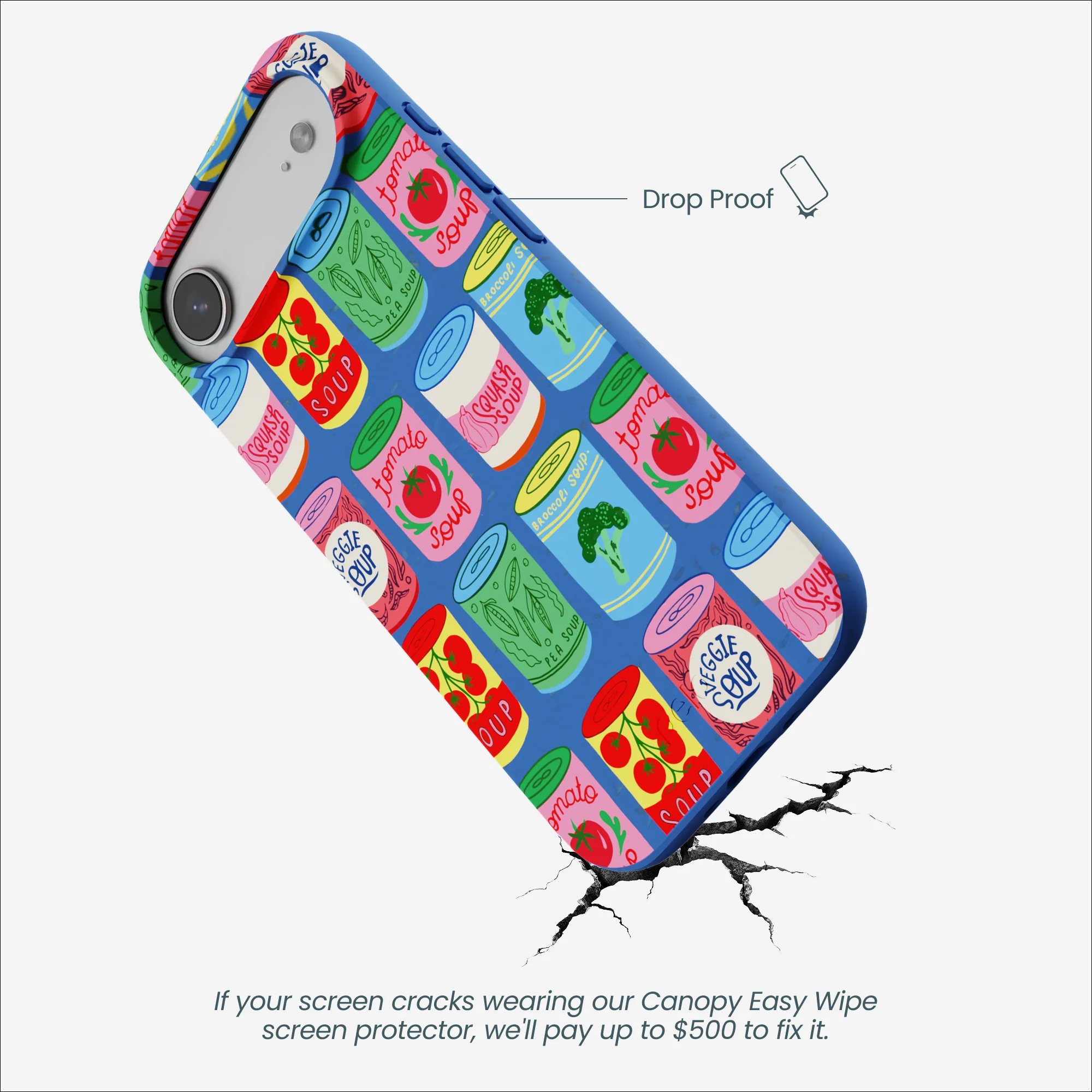 Electric Blue Soup Stories iPhone Air Case - Image 5