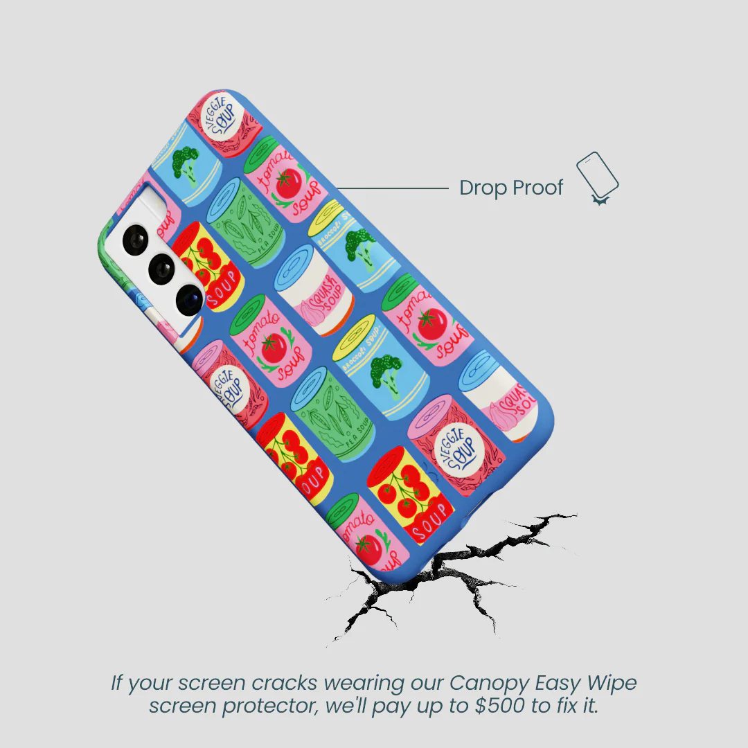 Electric Blue Soup Stories Samsung Galaxy S22 Case - Image 5