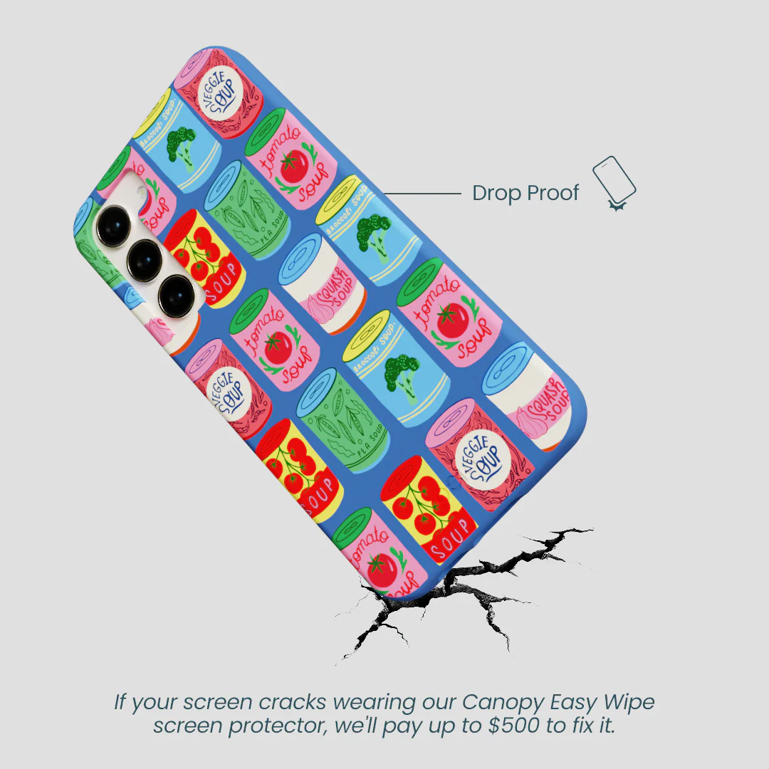 Electric Blue Soup Stories Samsung Galaxy S23+(Plus) Case - Image 5