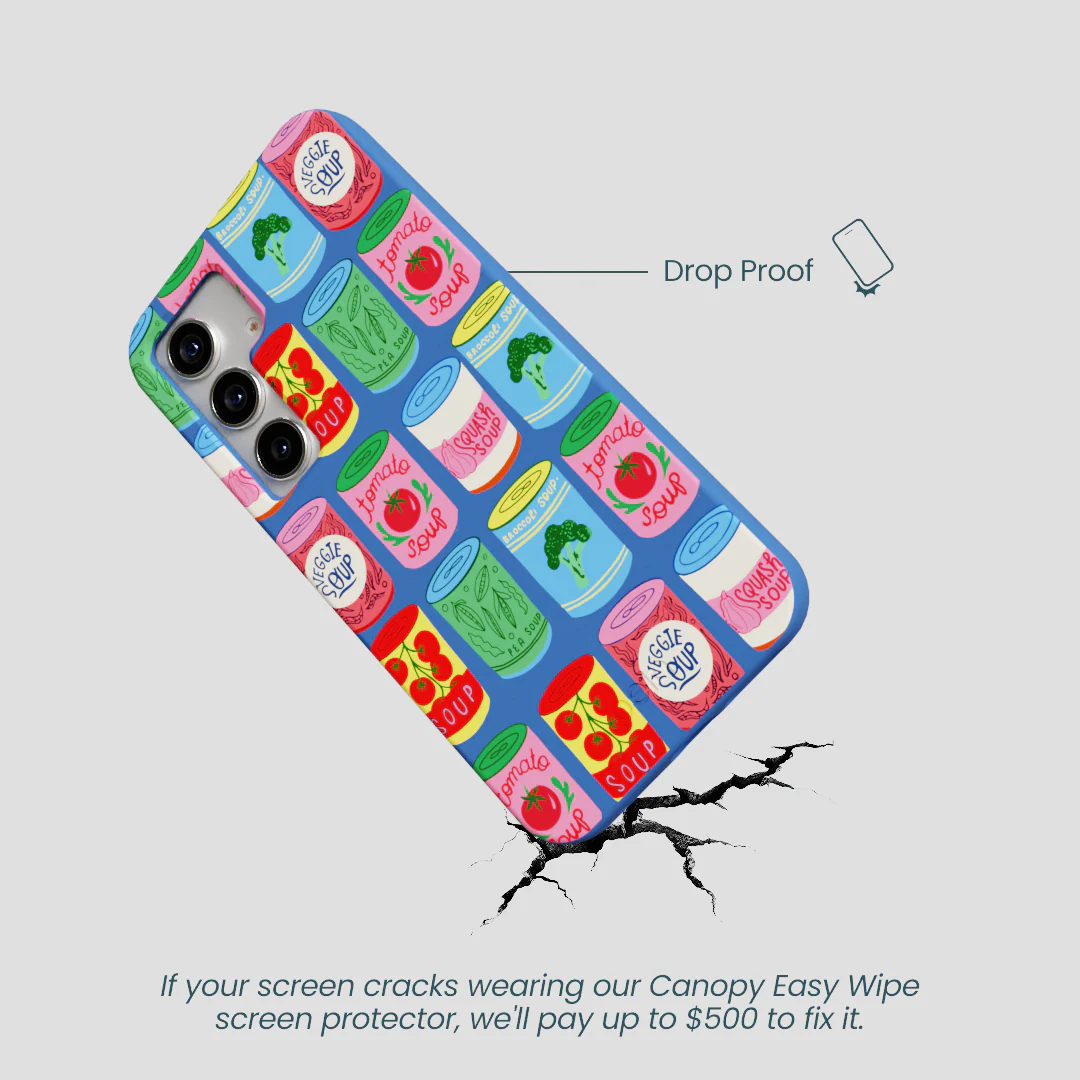 Electric Blue Soup Stories Samsung Galaxy S25 Case - Image 5
