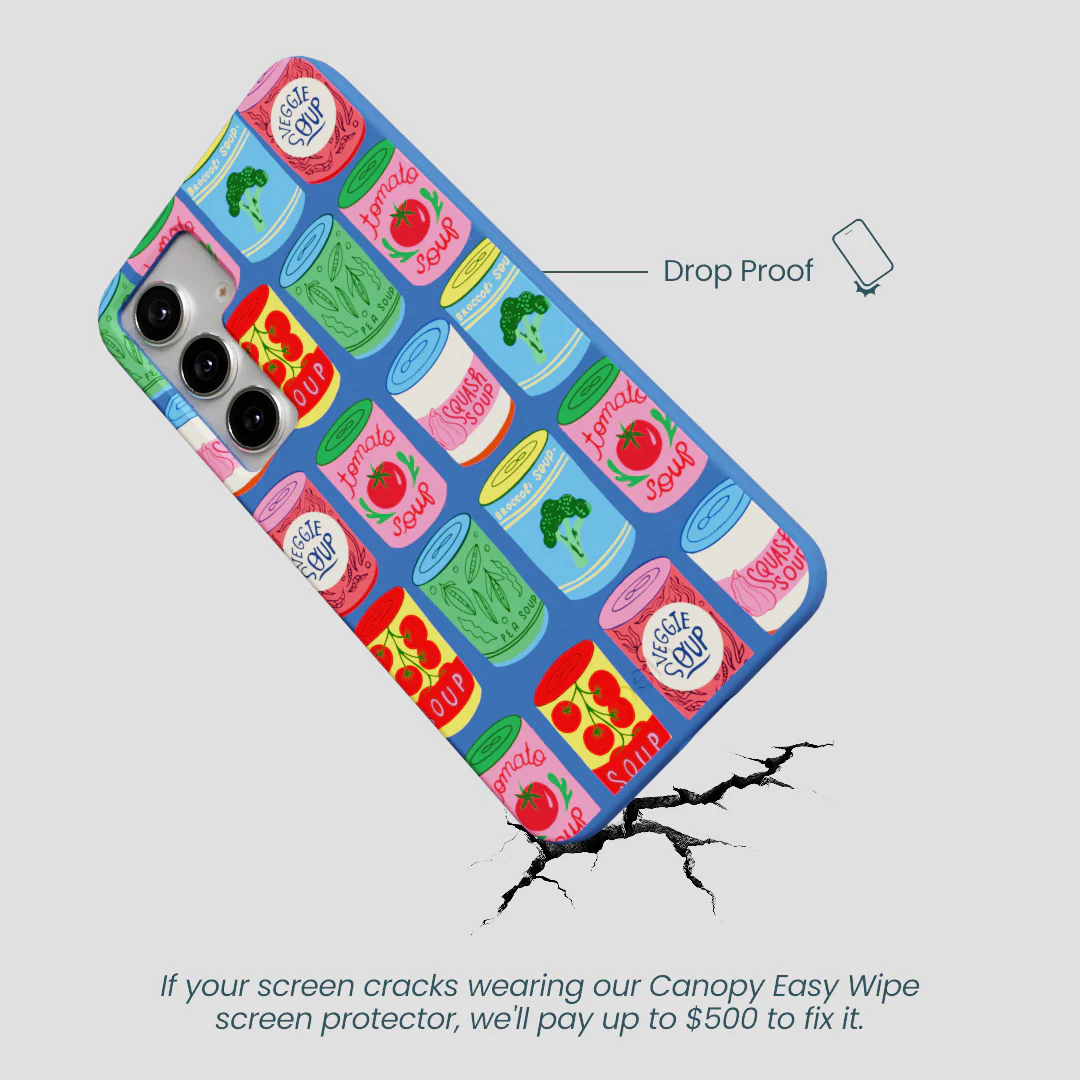 Electric Blue Soup Stories Samsung Galaxy S25+(Plus) Case - Image 5