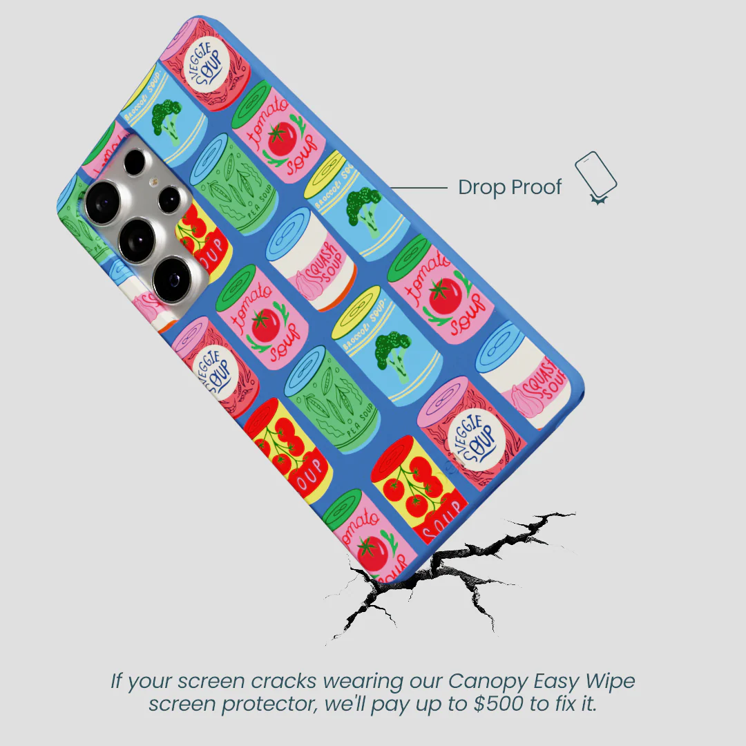 Electric Blue Soup Stories Samsung Galaxy S25 Ultra Case - Image 5