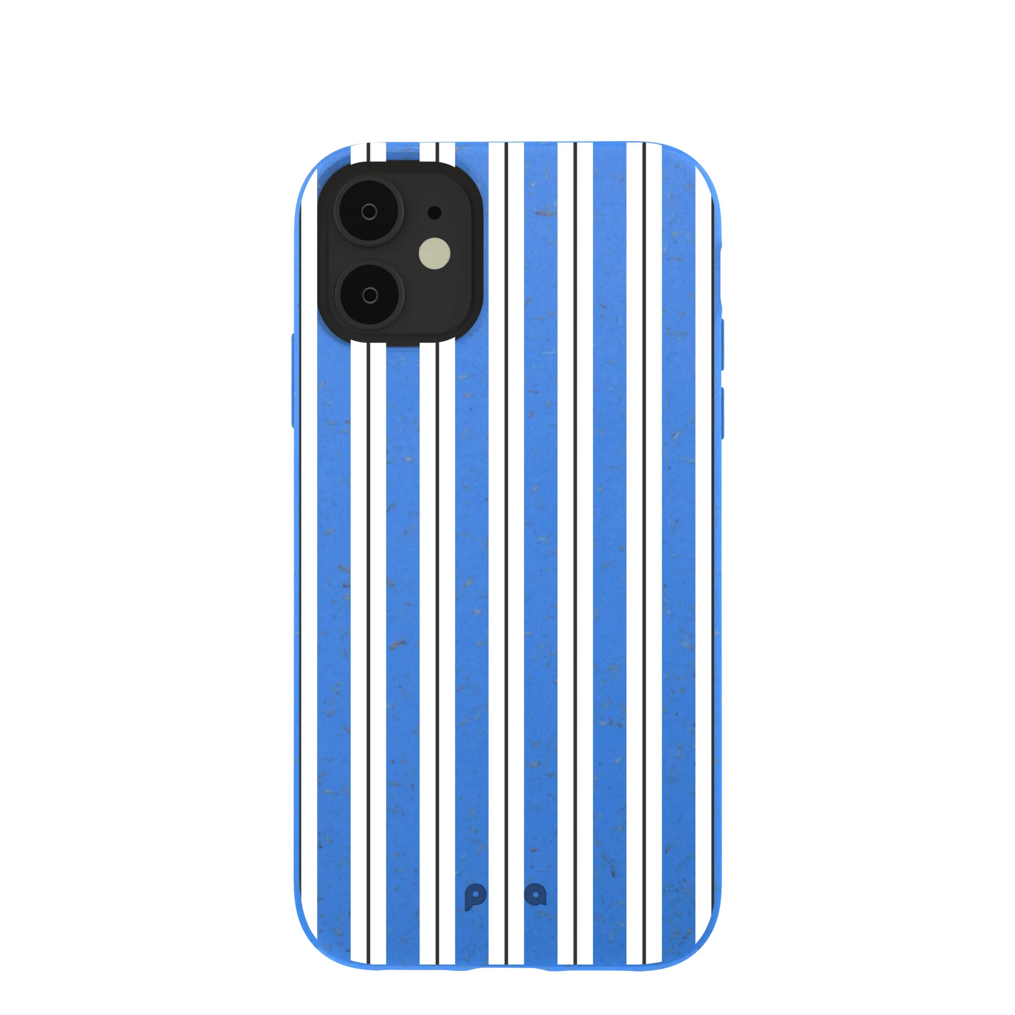 Electric Blue Striped Shirt iPhone 11 Case