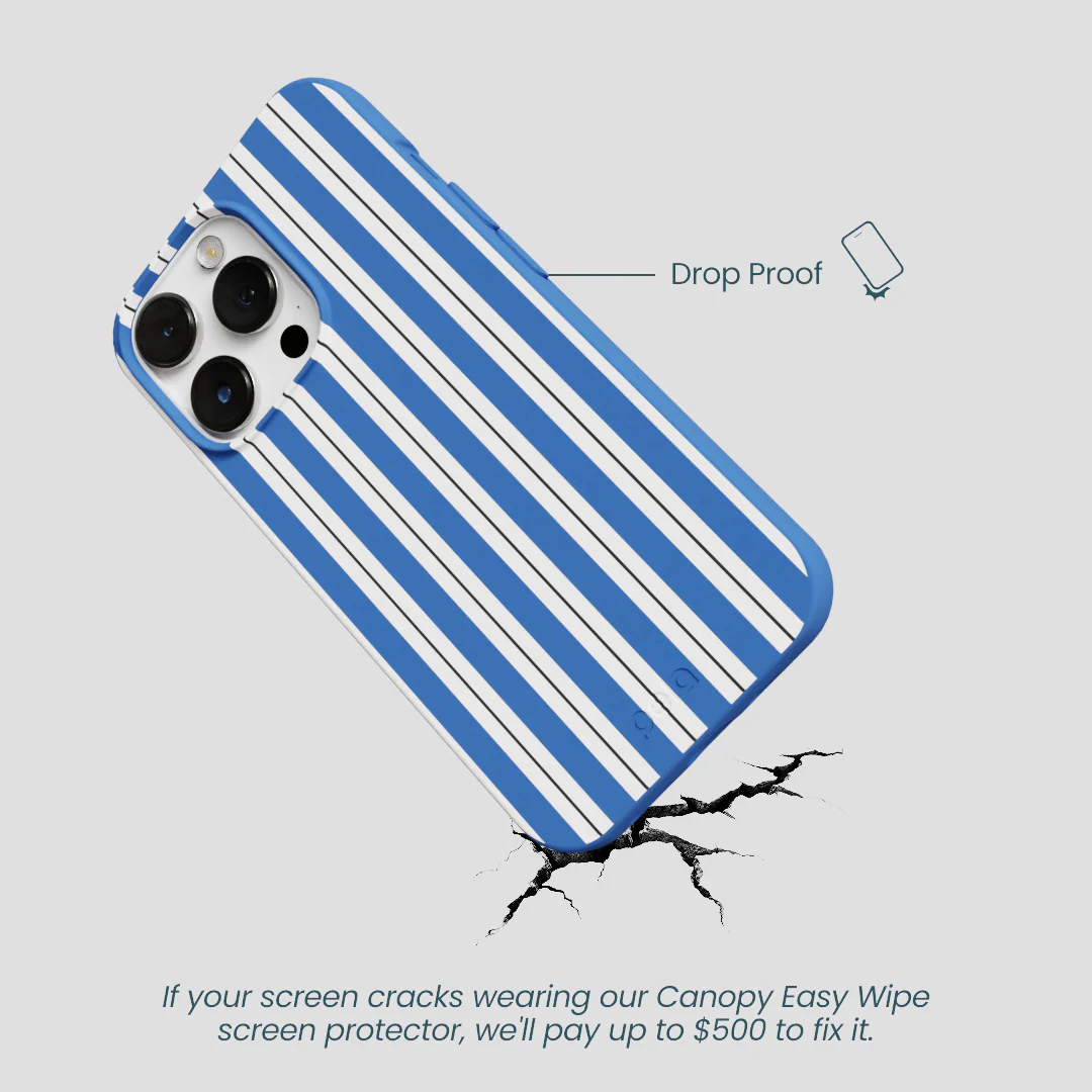 Electric Blue Striped Shirt iPhone 13 Pro Max Case - Image 5