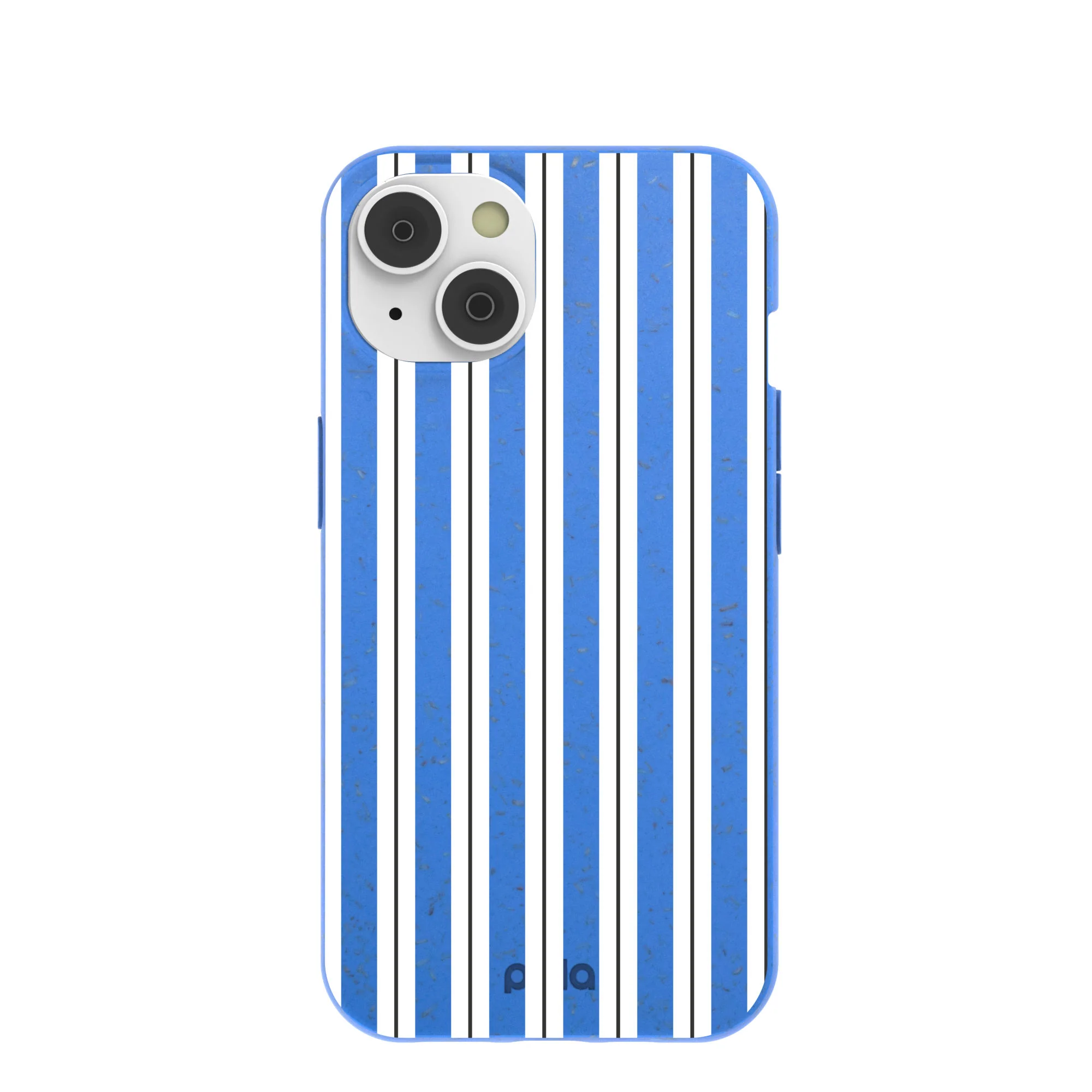 Electric Blue Striped Shirt iPhone 14 Case