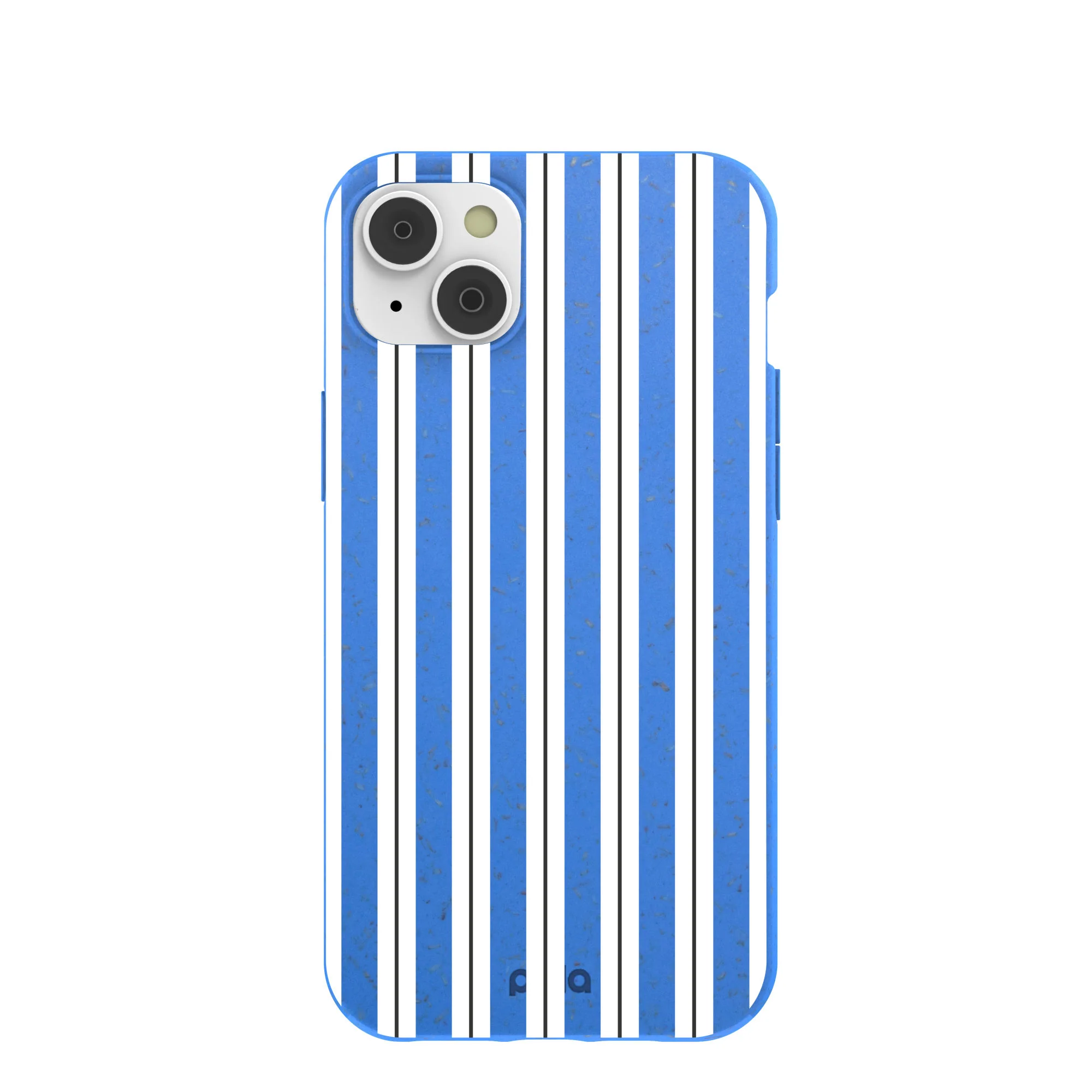 Electric Blue Striped Shirt iPhone 14 Plus Case