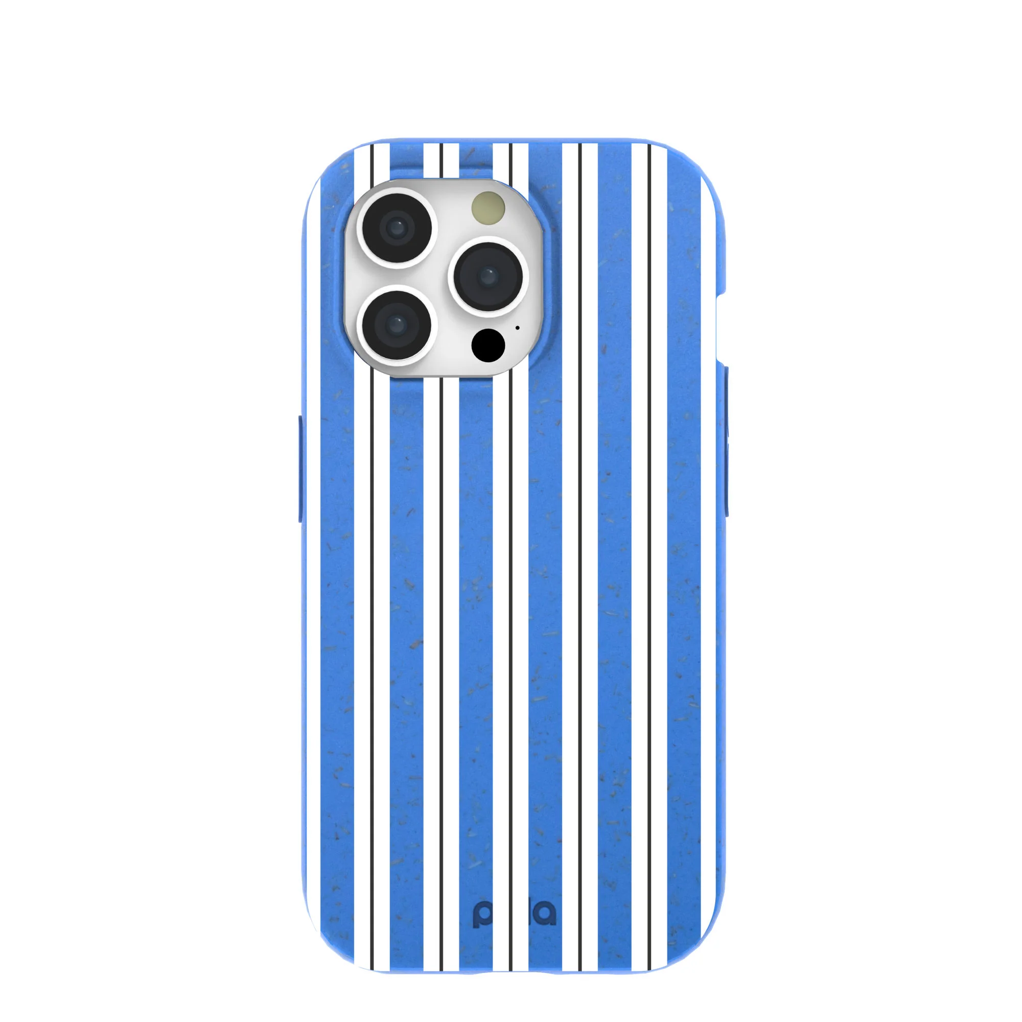 Electric Blue Striped Shirt iPhone 15 Pro Case