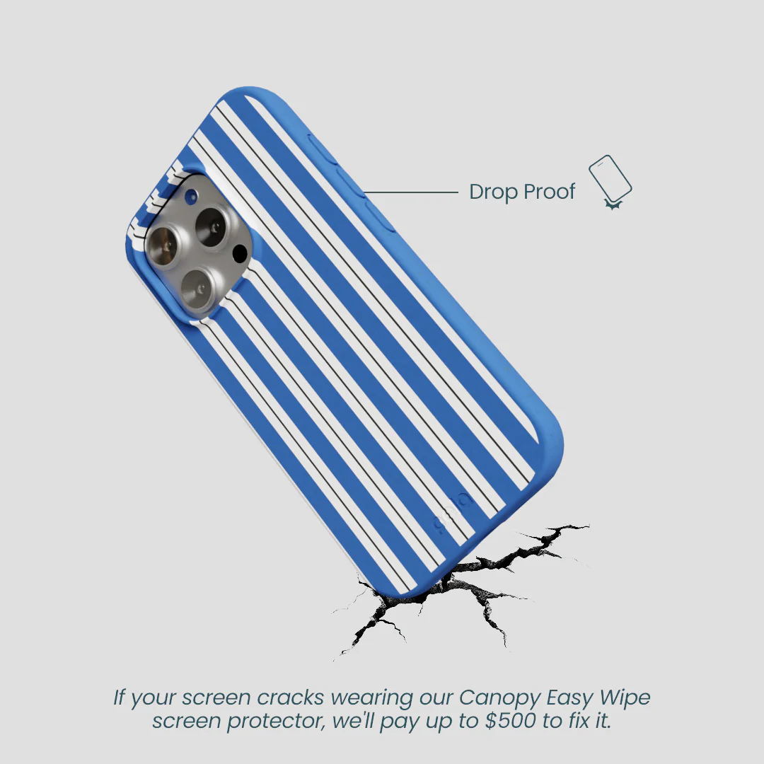 Electric Blue Striped Shirt iPhone 16 Pro Case - Image 5