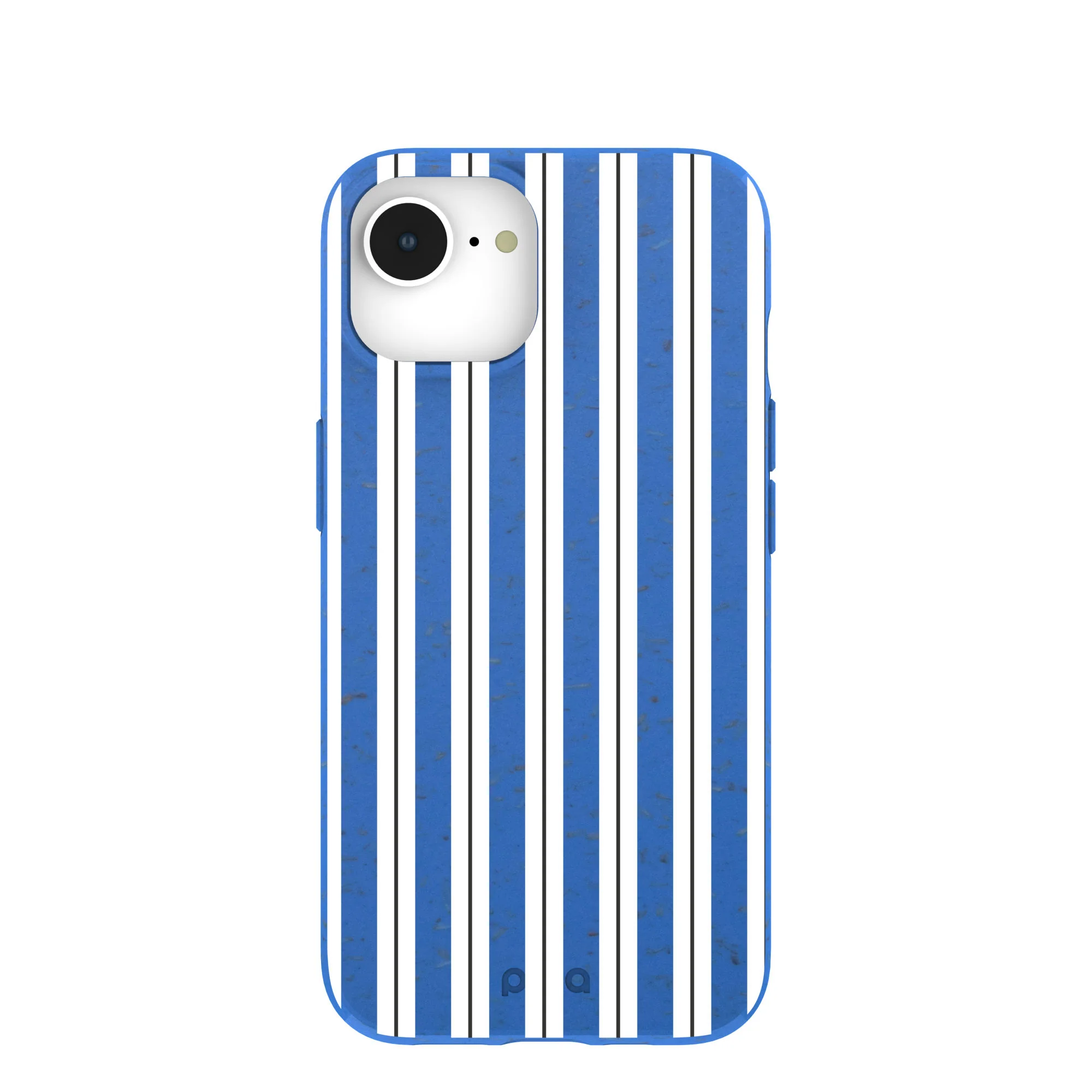 Electric Blue Striped Shirt iPhone 16e/17e Case